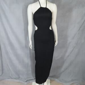 Rumer Black  Willow Cut-out Maxi Dress Size M